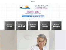 Tablet Screenshot of dentalimplantsofocala.com